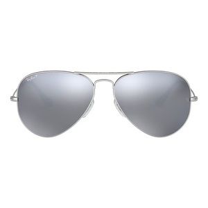 RB3025 Aviator Mirror - Silver Dark Grey Mirror